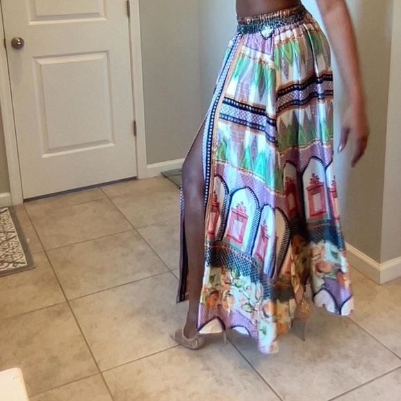 Multicolor Maxi Skirt - Picture 2 of 4